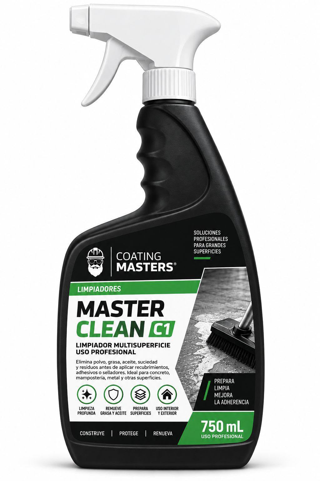 Atomizador Master Clean C1 de 750 mL, limpiador multisuperficie uso profesional